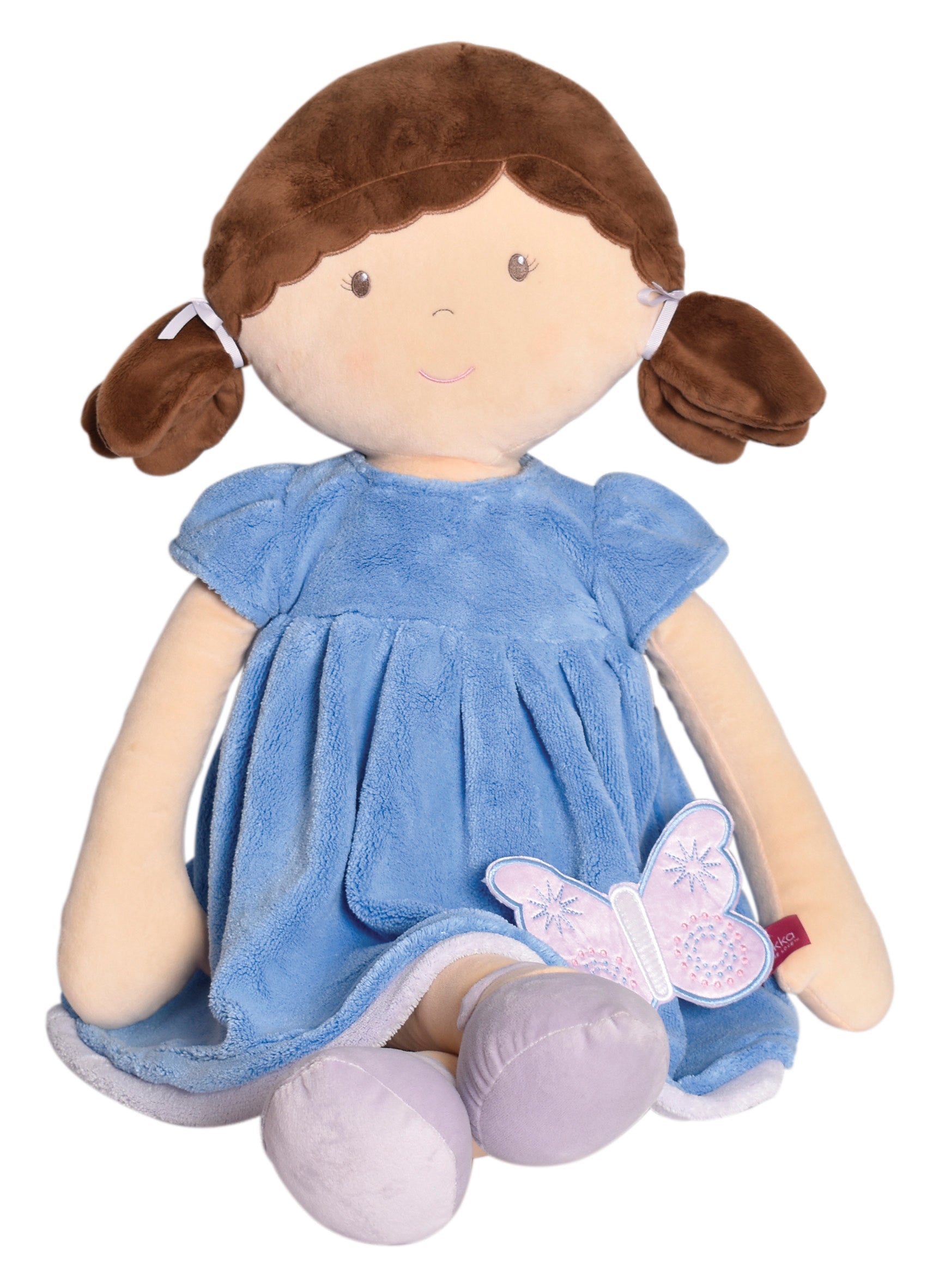 Pari X-Large Doll With Brown Hair/Blue & Purple Dress Tikiri Toys   