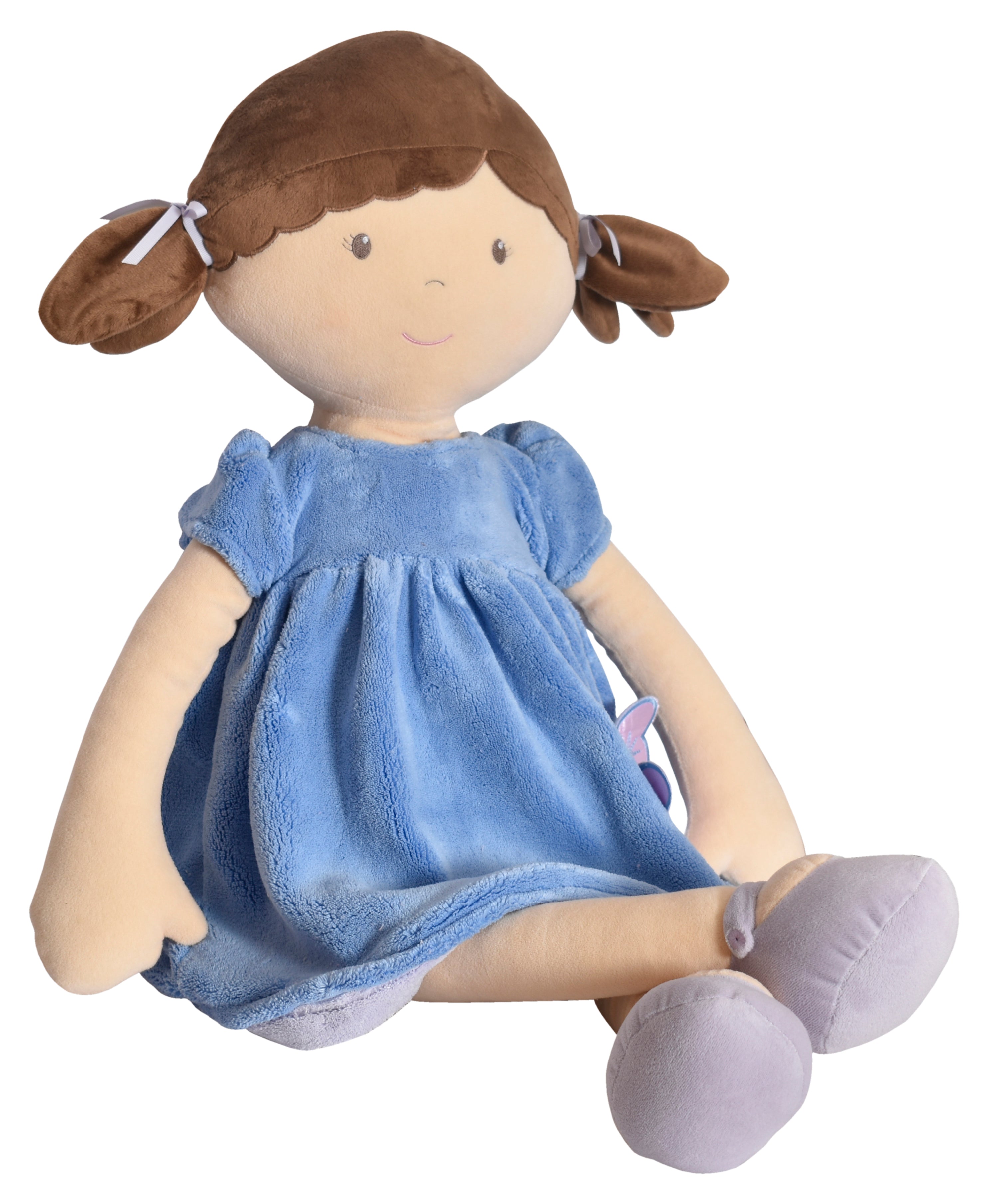 Pari X-Large Doll With Brown Hair/Blue & Purple Dress Tikiri Toys   