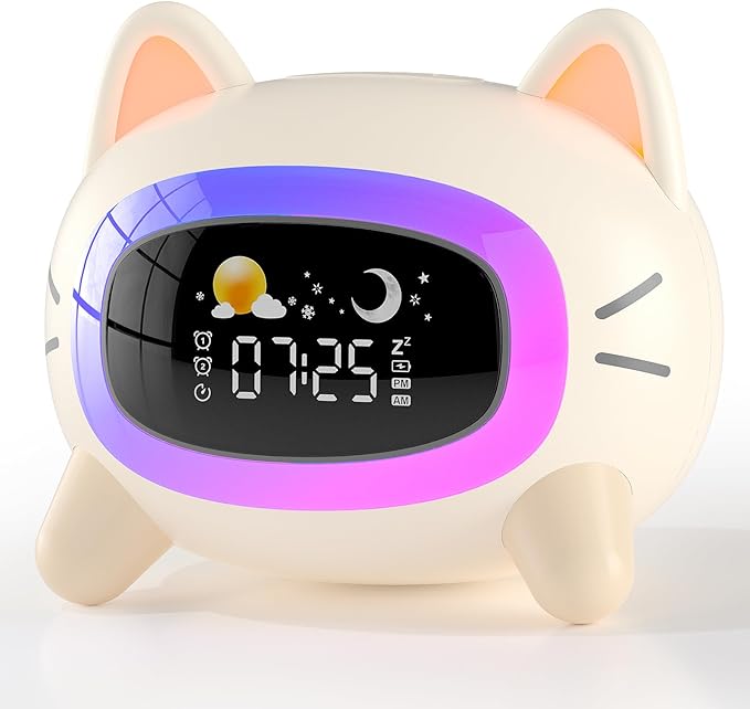 EVIE Sleep Training Clock, Sound Machine and Night Light LittleHippo   