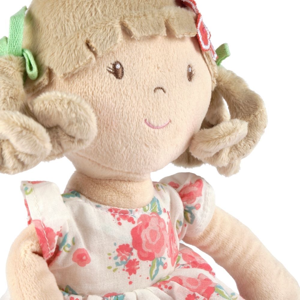 Scarlet Beige Hair With Pink Floral Dress Tikiri Toys   