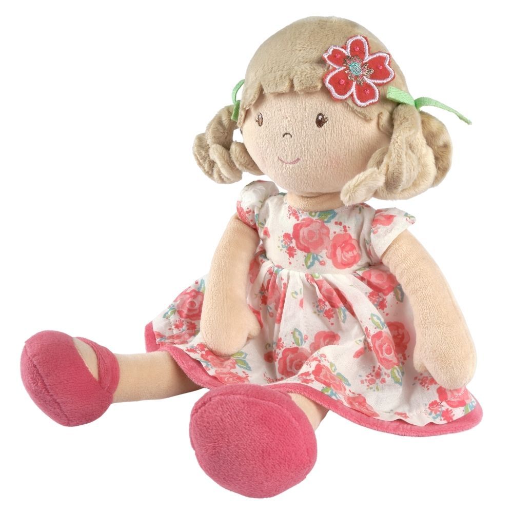 Scarlet Beige Hair With Pink Floral Dress Tikiri Toys   