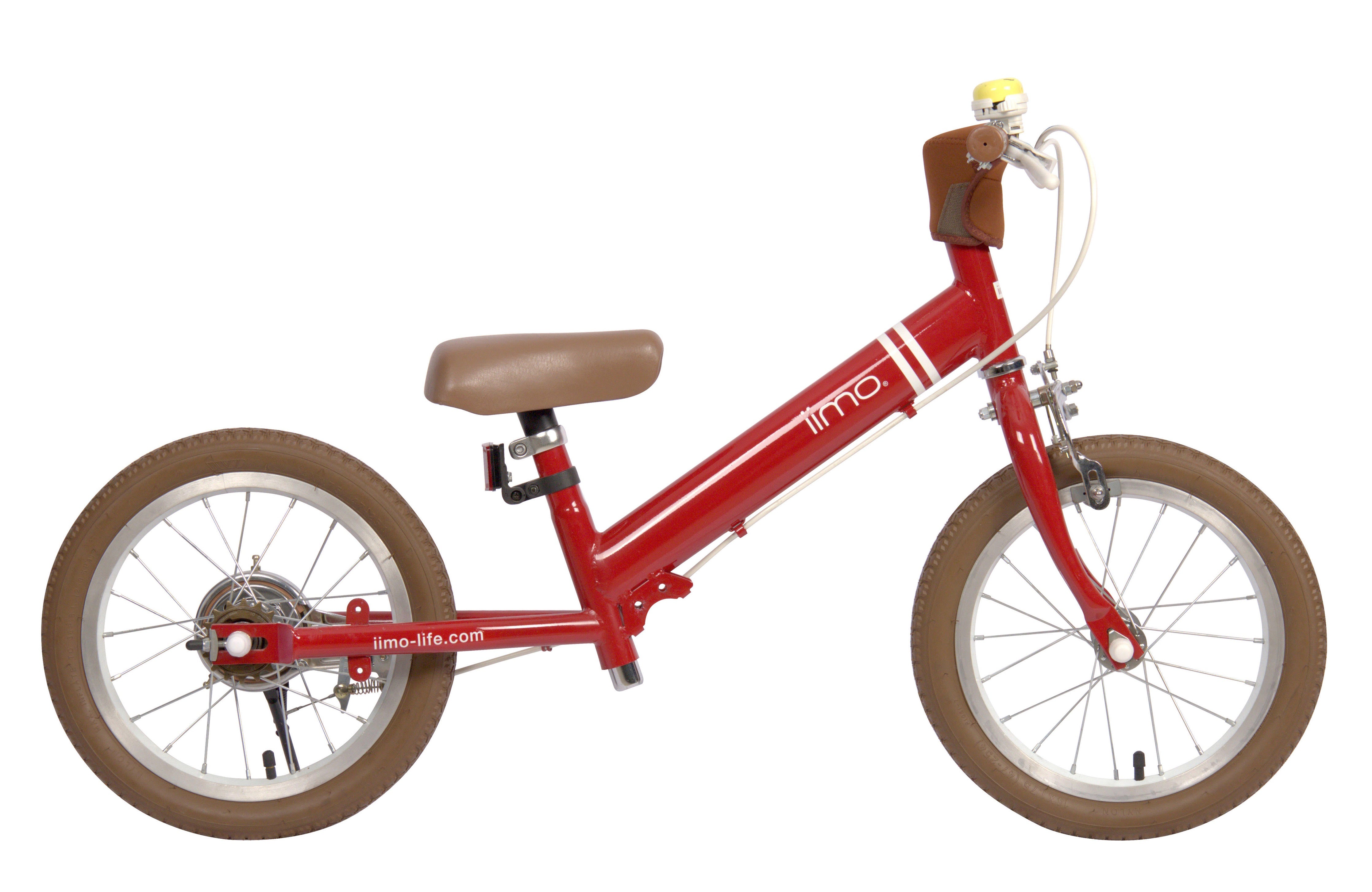 Iimo 2-in-1 Balance Bike 14" (Balance Bike to Pedal Bike) iimo Red  