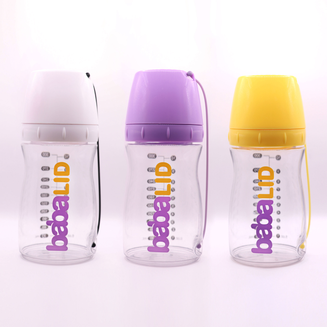 FREE SHIPPING, 3 Pack Bottles: Multi-Color, 10oz BabaLID®   