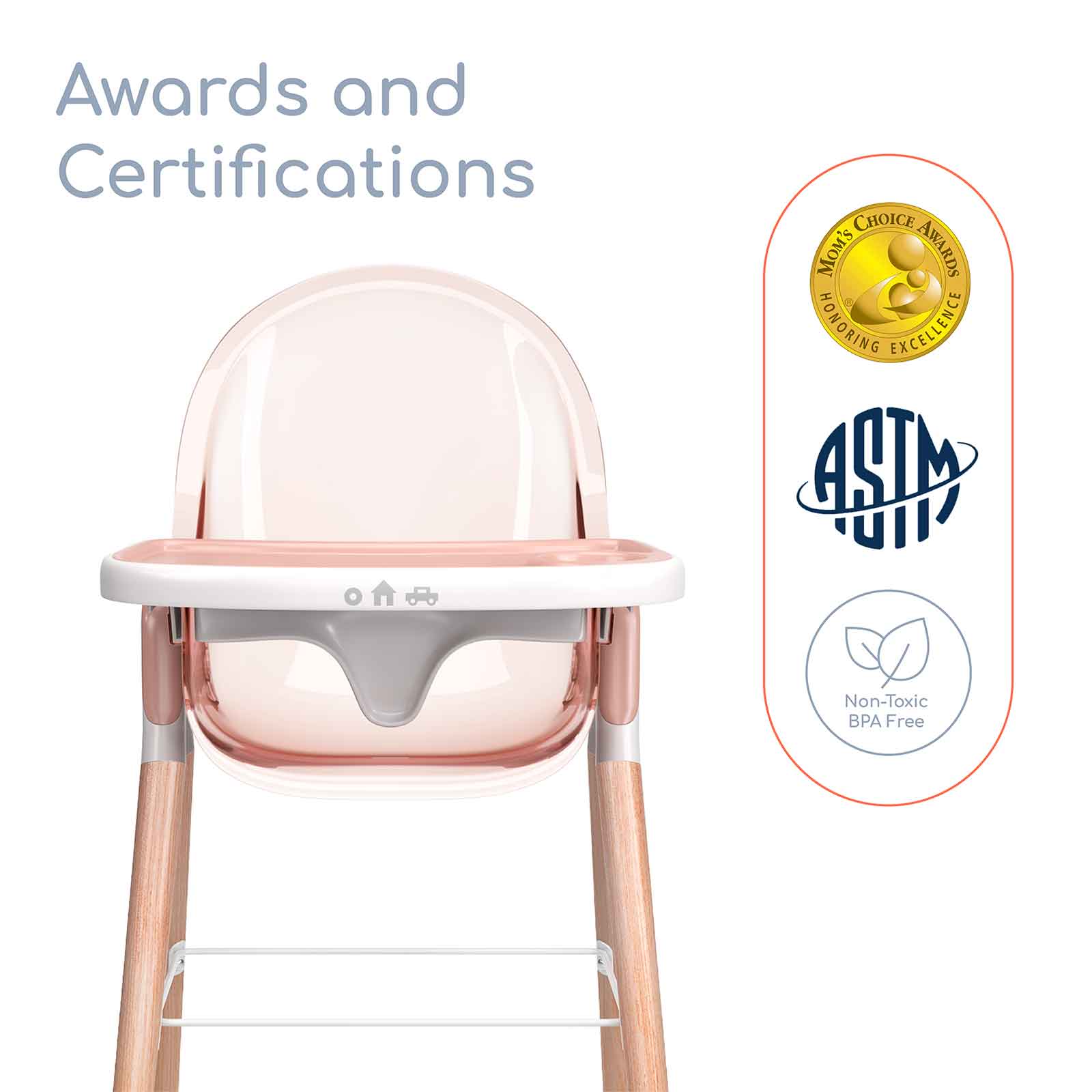 Children of Design 6 in 1 Classic High Chair Children of Design   