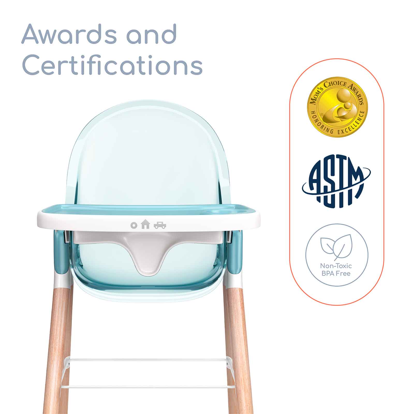 Children of Design 6 in 1 Classic High Chair Children of Design   