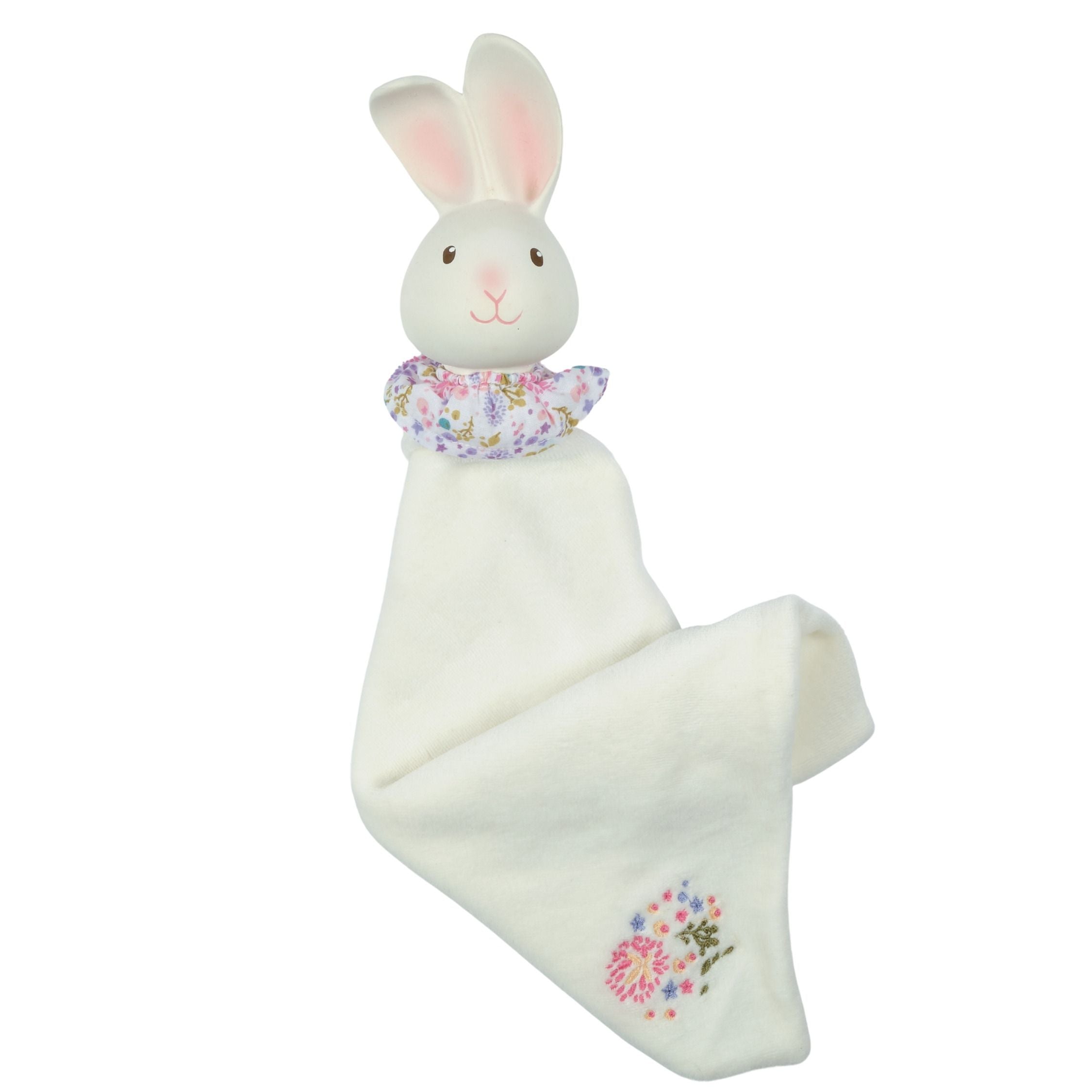 Havah the Bunny Snuggly With Organic Natural Rubber Head Tikiri Toys   