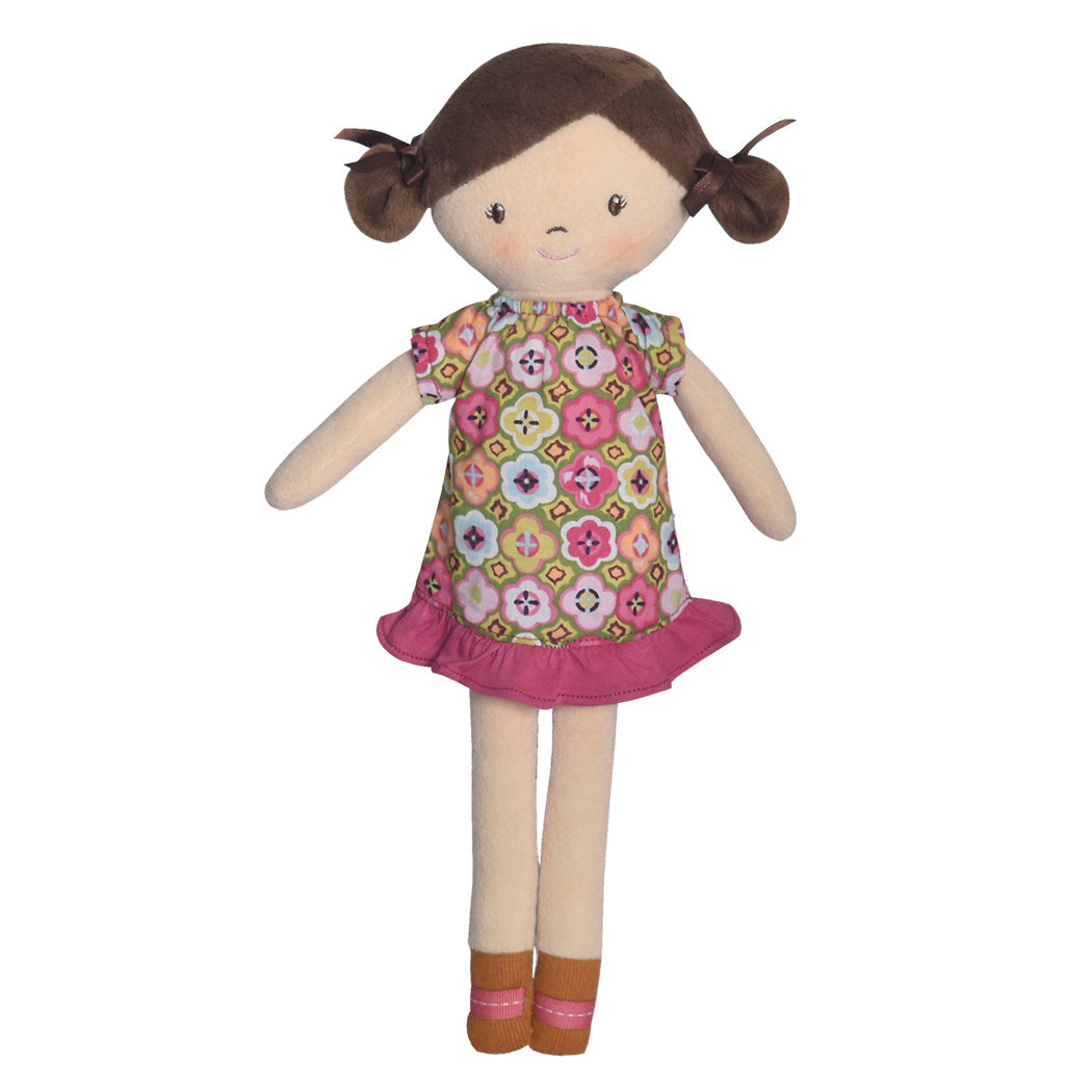 Ivy in Pink & Green Printed Dress Tikiri Toys   