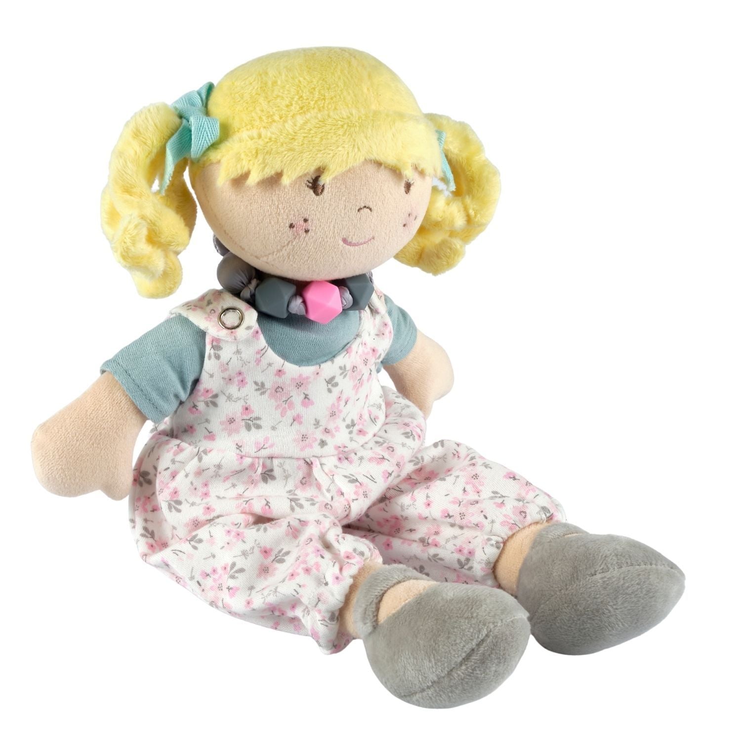 Lucy With Friendship Bracelet in Flower Printed Outfit Tikiri Toys   