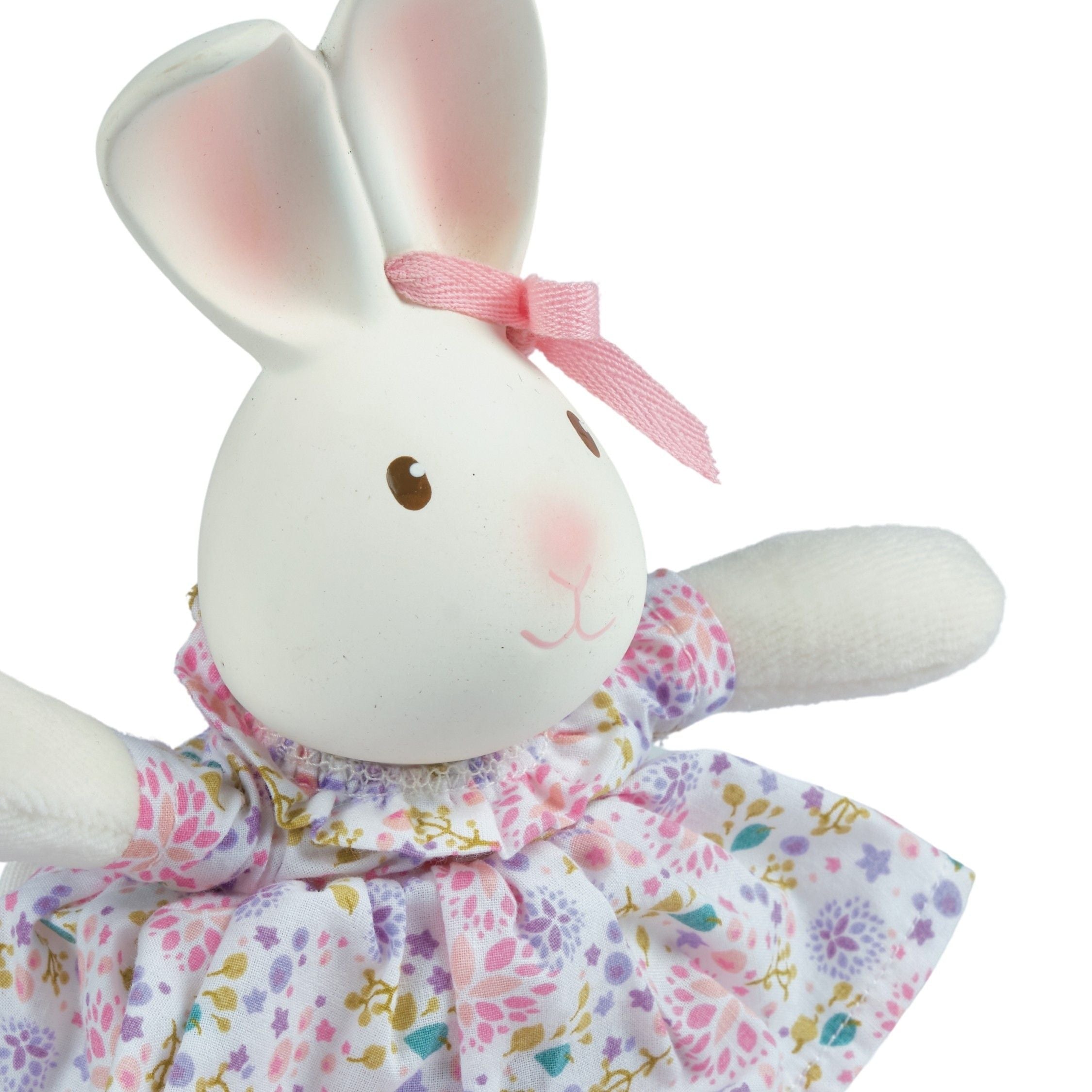 Havah  the  Bunny Mini Organic Rubber Head  Plush  Toy Tikiri Toys   