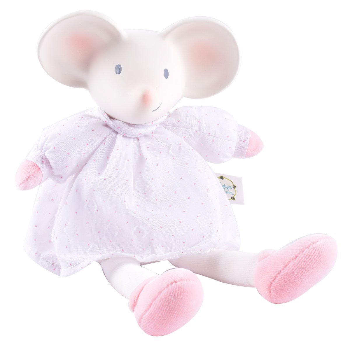 Meiya the Mouse Organic Natural Rubber Head Toy Tikiri Toys   