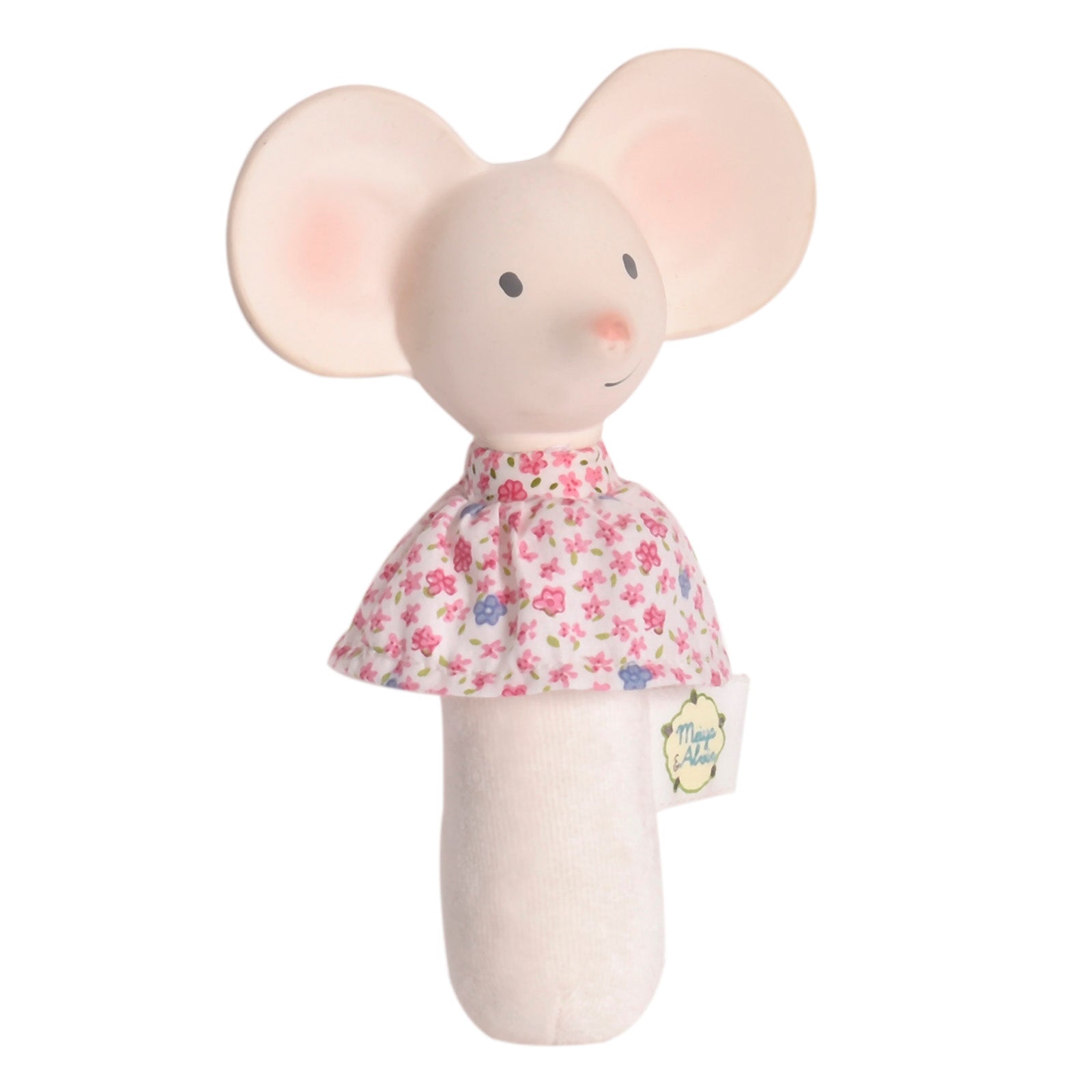 Meiya the Mouse Soft Squeaker Toy With Natural Rubber Head Tikiri Toys   