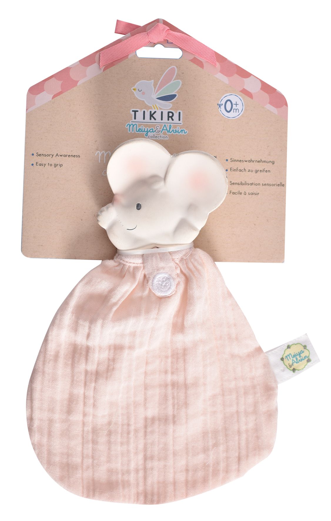 Meiya the Mouse Teething Comforter Tikiri Toys   