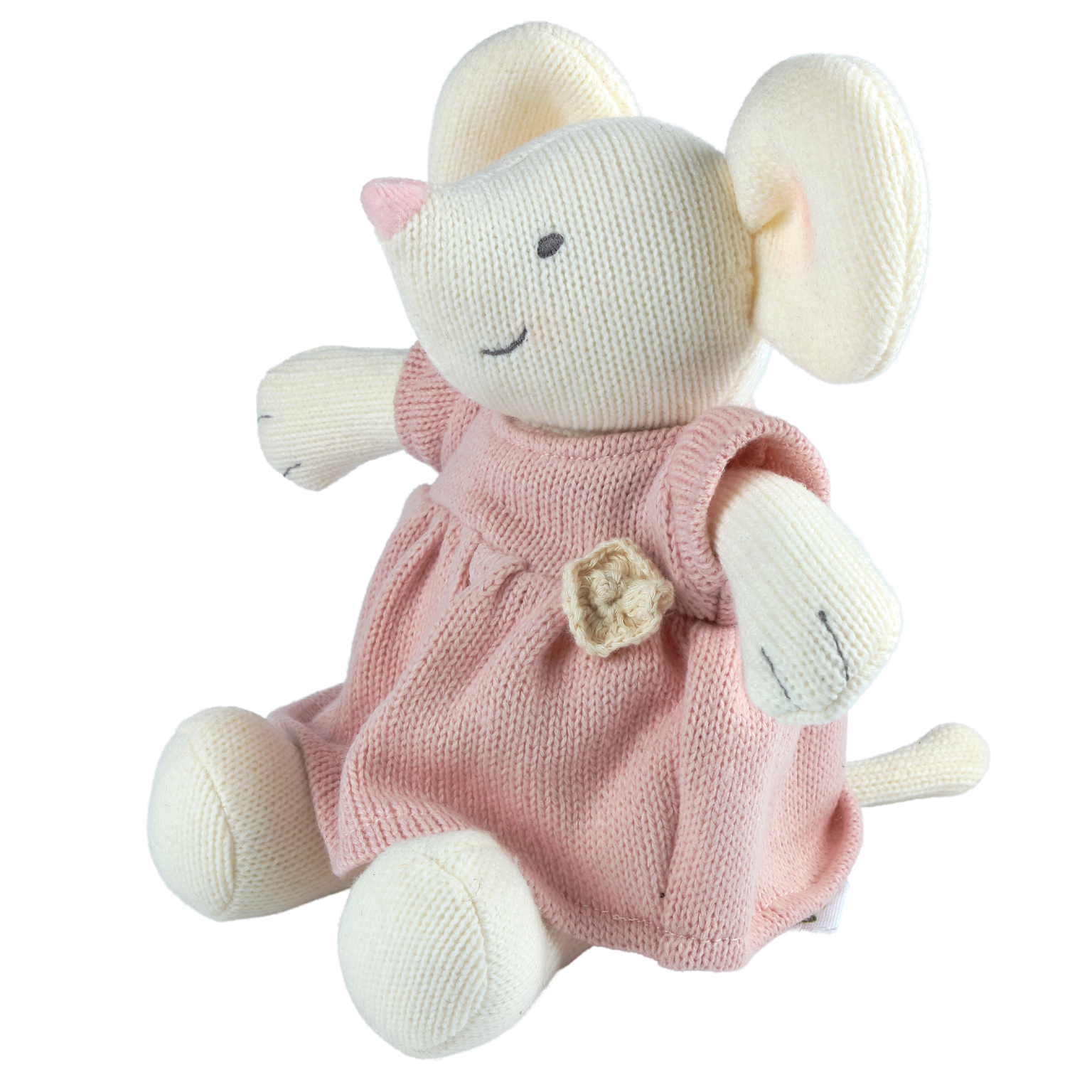 Meiya the Mouse Knitted Plush Tikiri Toys   