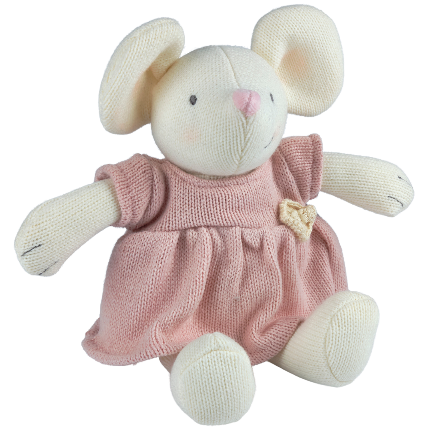 Meiya the Mouse Knitted Plush Tikiri Toys   