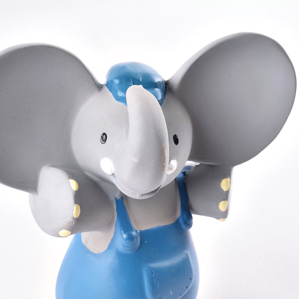 Alvin the Elephant - All Organic Natural Rubber Squeaker Toy Tikiri Toys   