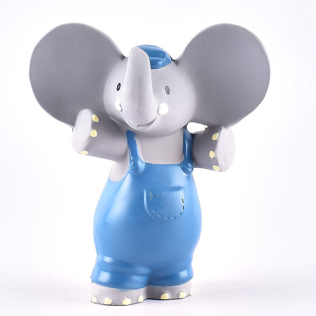 Alvin the Elephant - All Organic Natural Rubber Squeaker Toy Tikiri Toys   