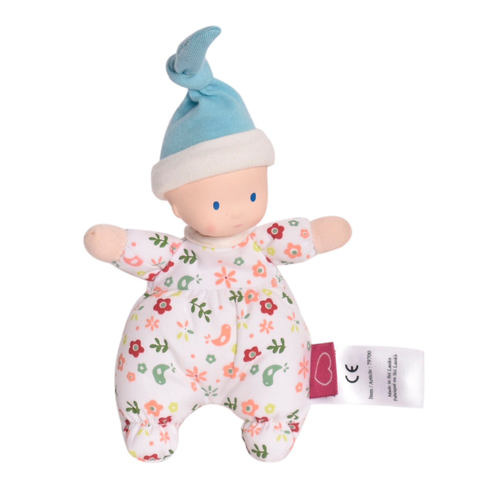 Precious Light Skin Baby Doll With Rubber Head Tikiri Toys   