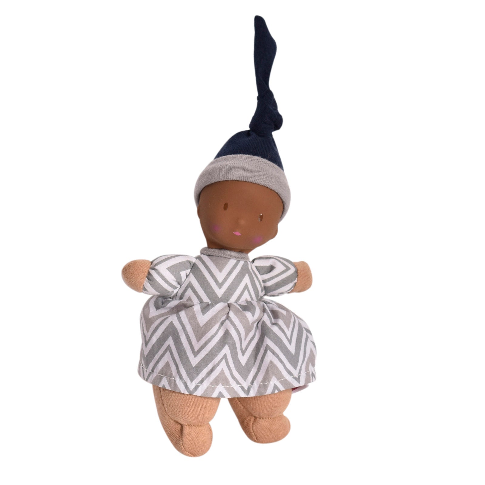 Precious Dark Skin Baby Doll With Rubber Head Tikiri Toys   