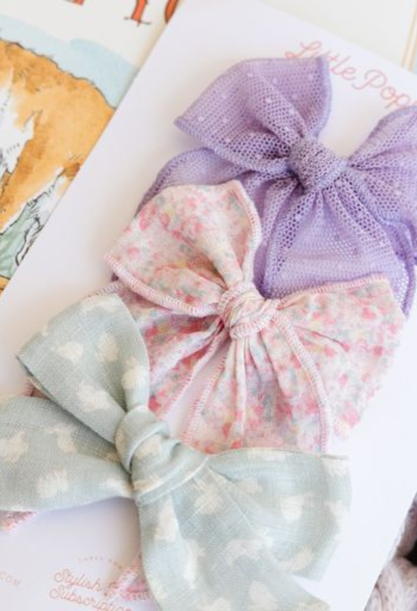 The Abigail Bow Clip Set Little Poppy Co.   