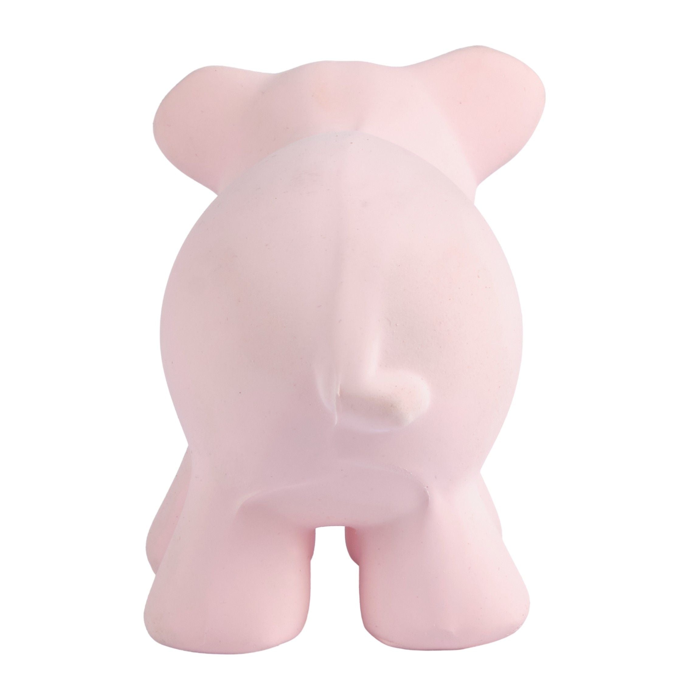 Pig Organic Natural Rubber Rattle. Teether & Bath Toy Tikiri Toys   