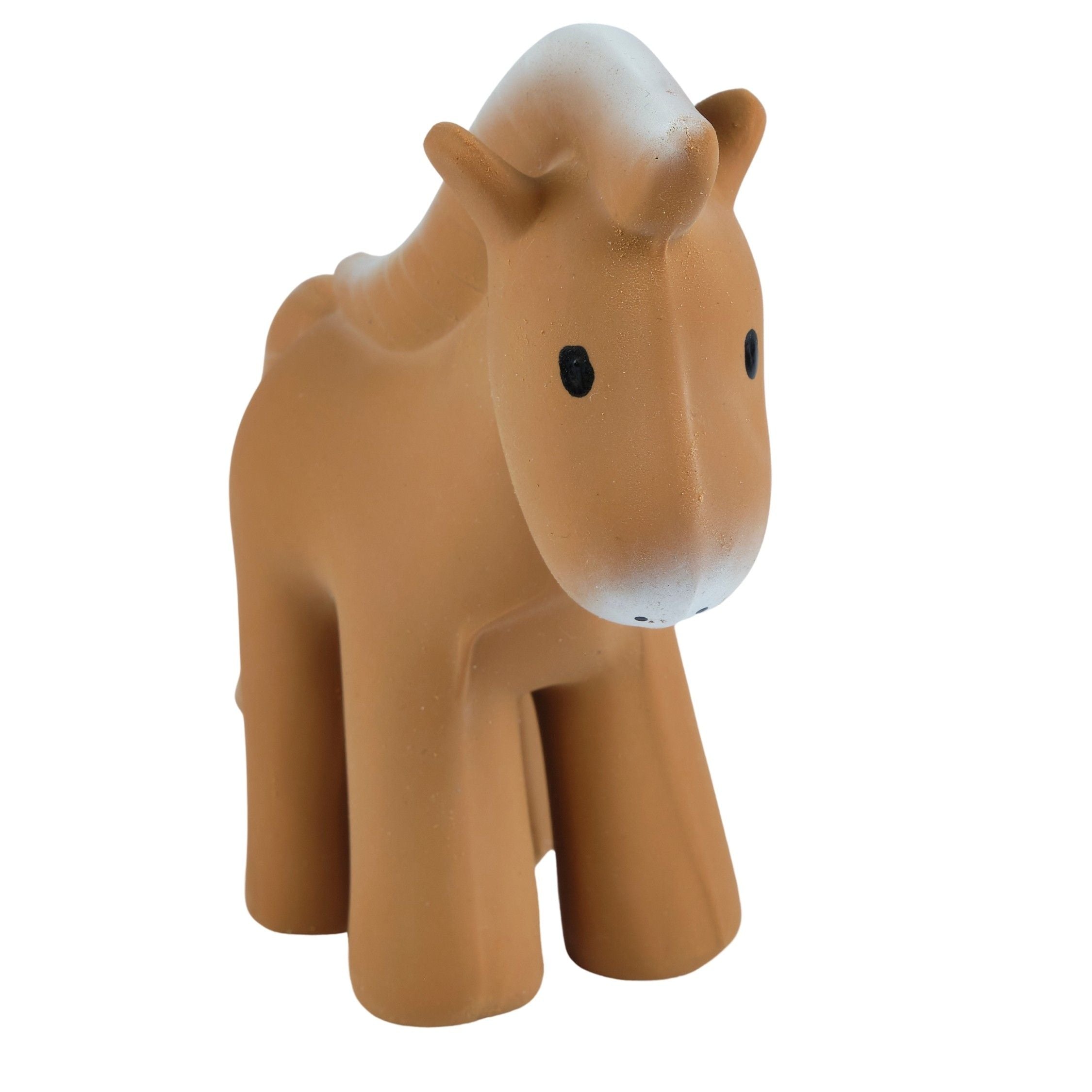 Horse Organic Natural Rubber Rattle, Teether & Bath Toy Tikiri Toys   