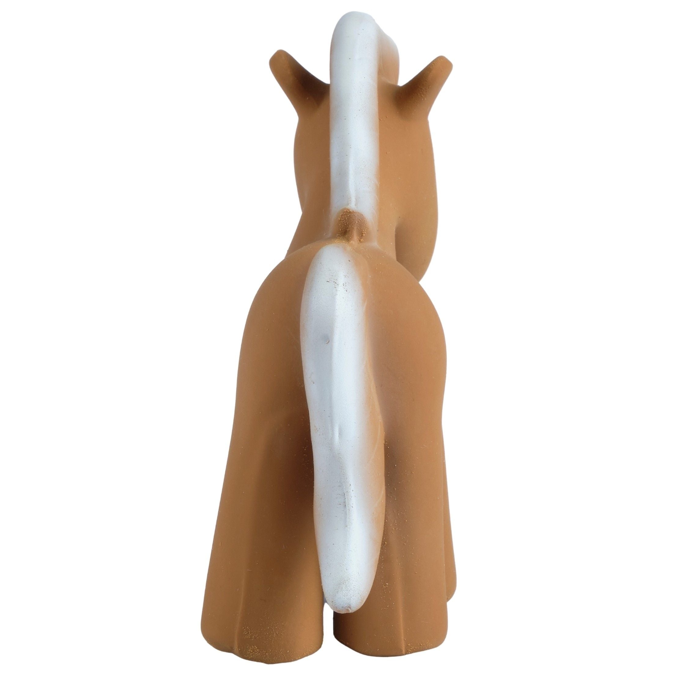 Horse Organic Natural Rubber Rattle, Teether & Bath Toy Tikiri Toys   