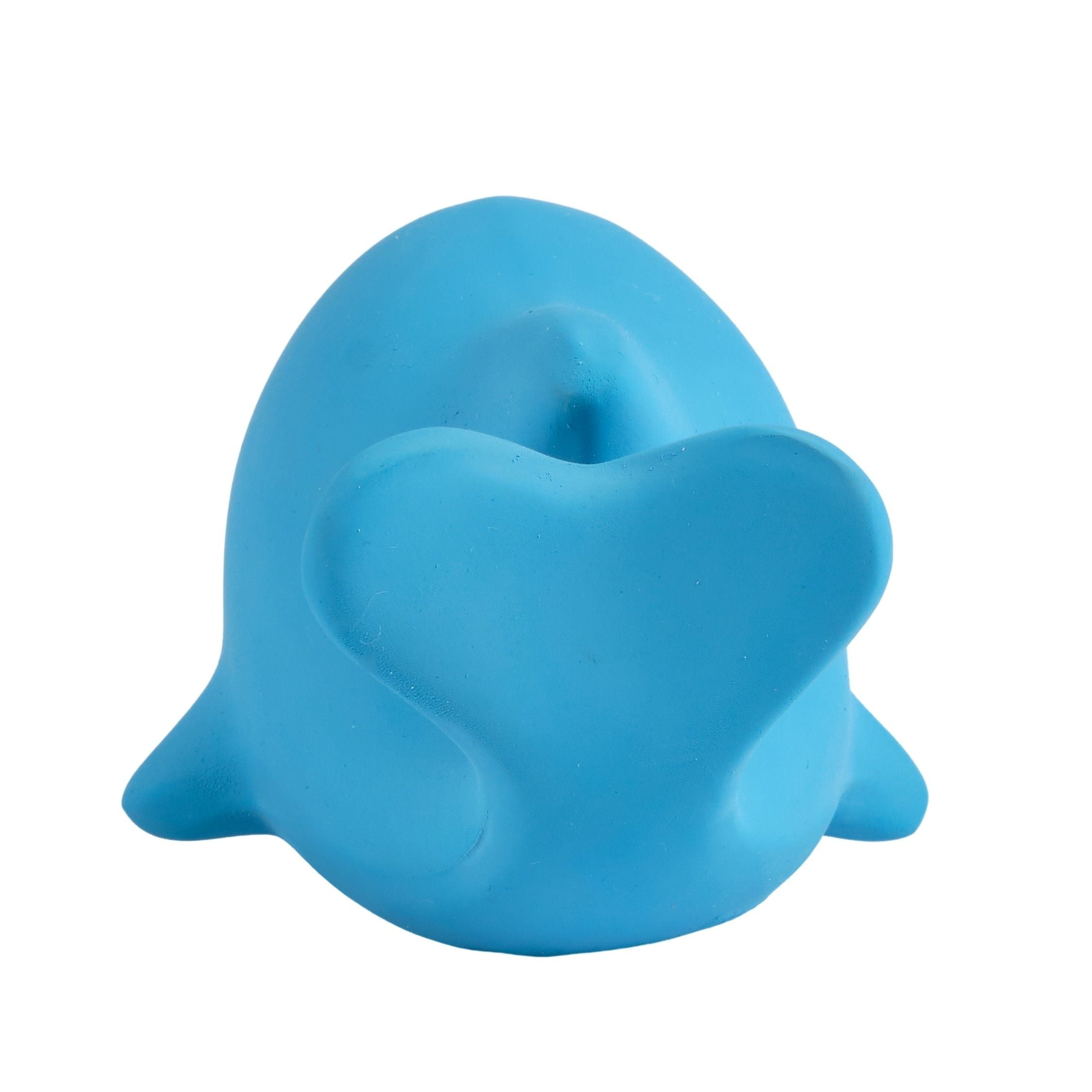 Dolphin Organic Natural Rubber Rattle, Teether & Bath Toy Tikiri Toys   