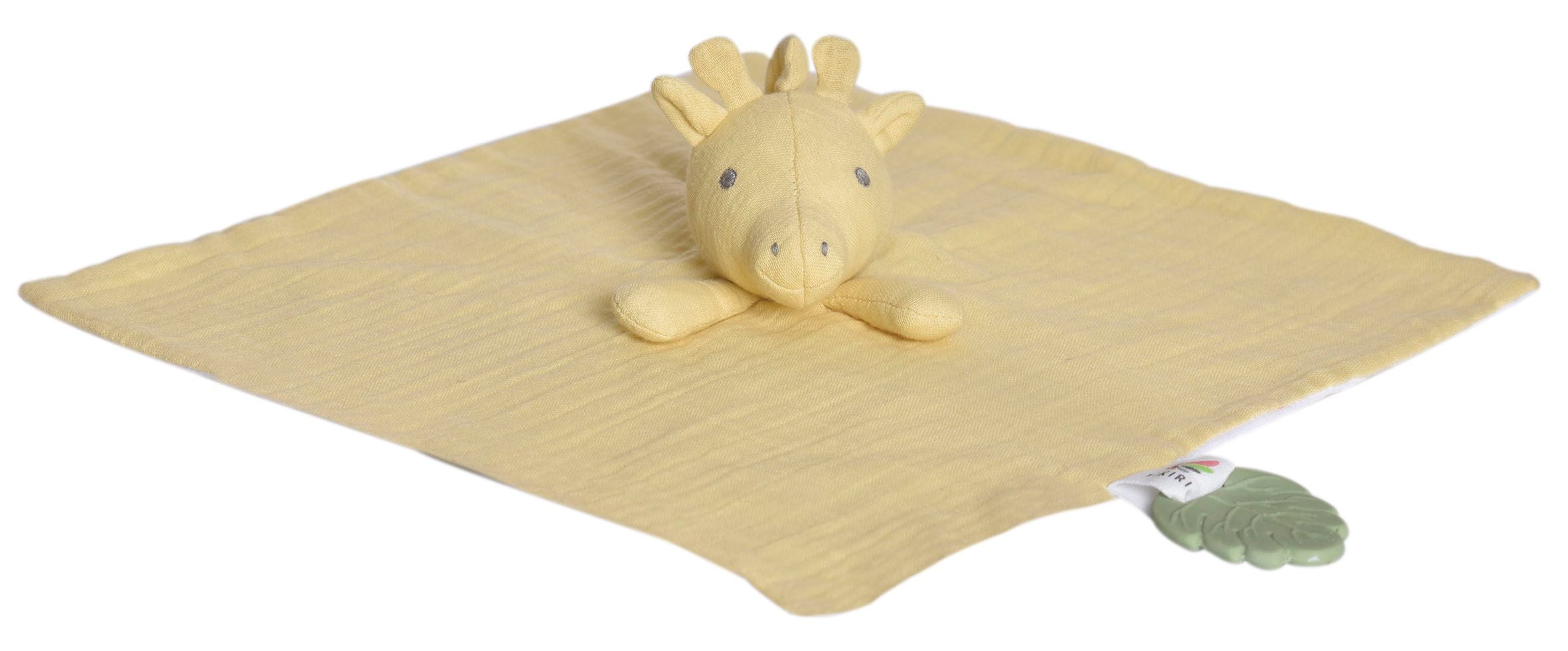 Giraffe Comforter With Rubber Teether Tikiri Toys   