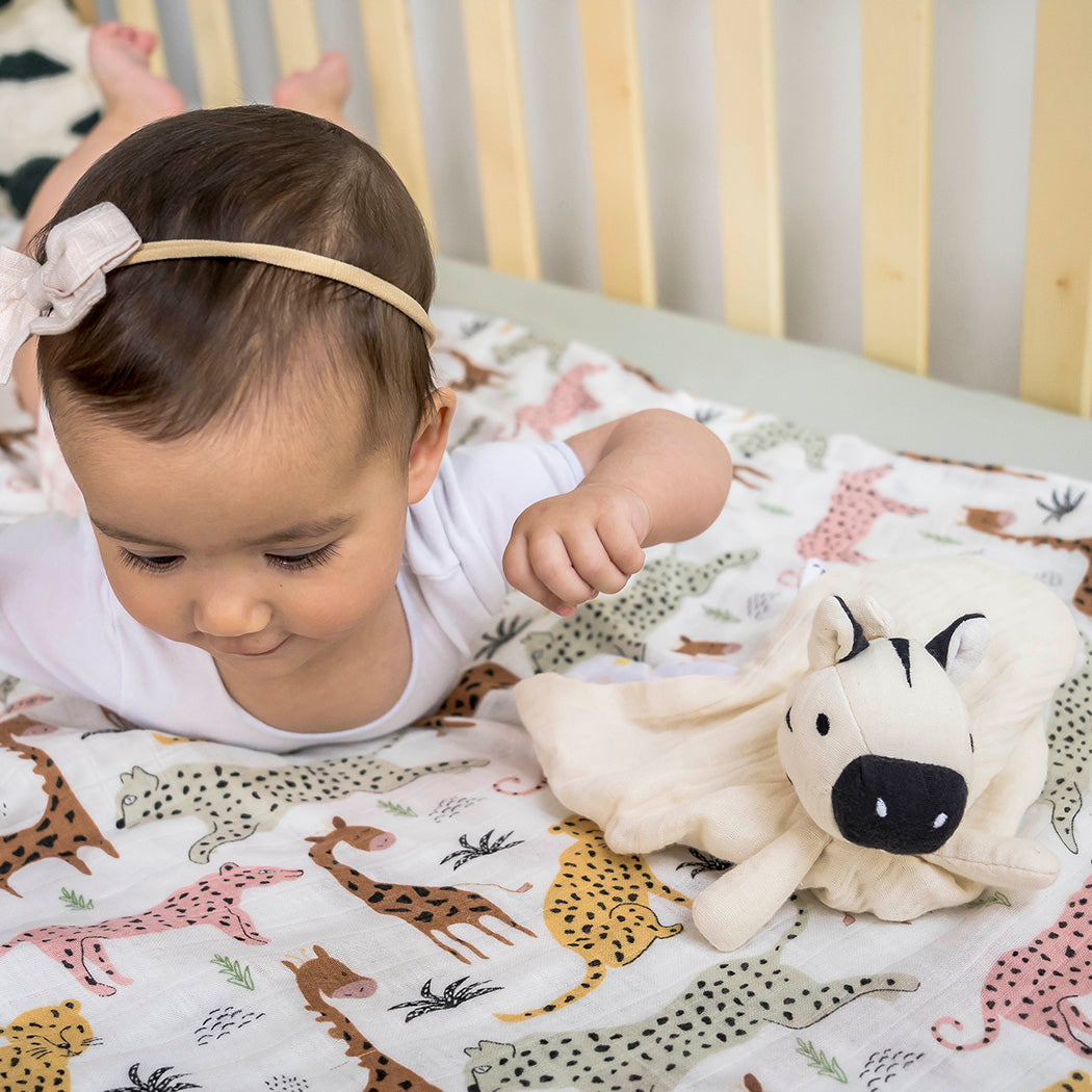 Zebra Comforter With Rubber Teether Tikiri Toys   