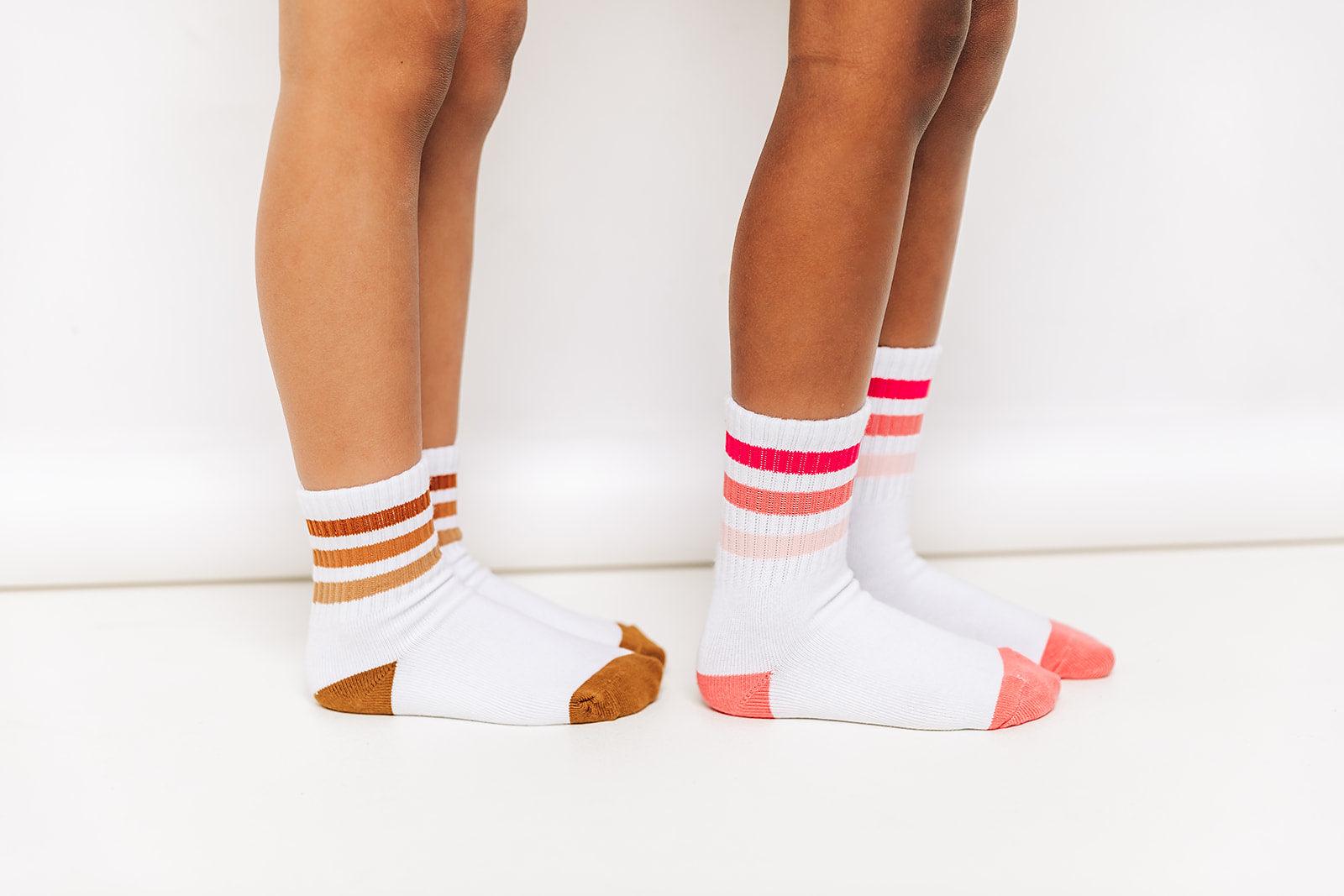 Pink Stripe Socks Rey to Z   