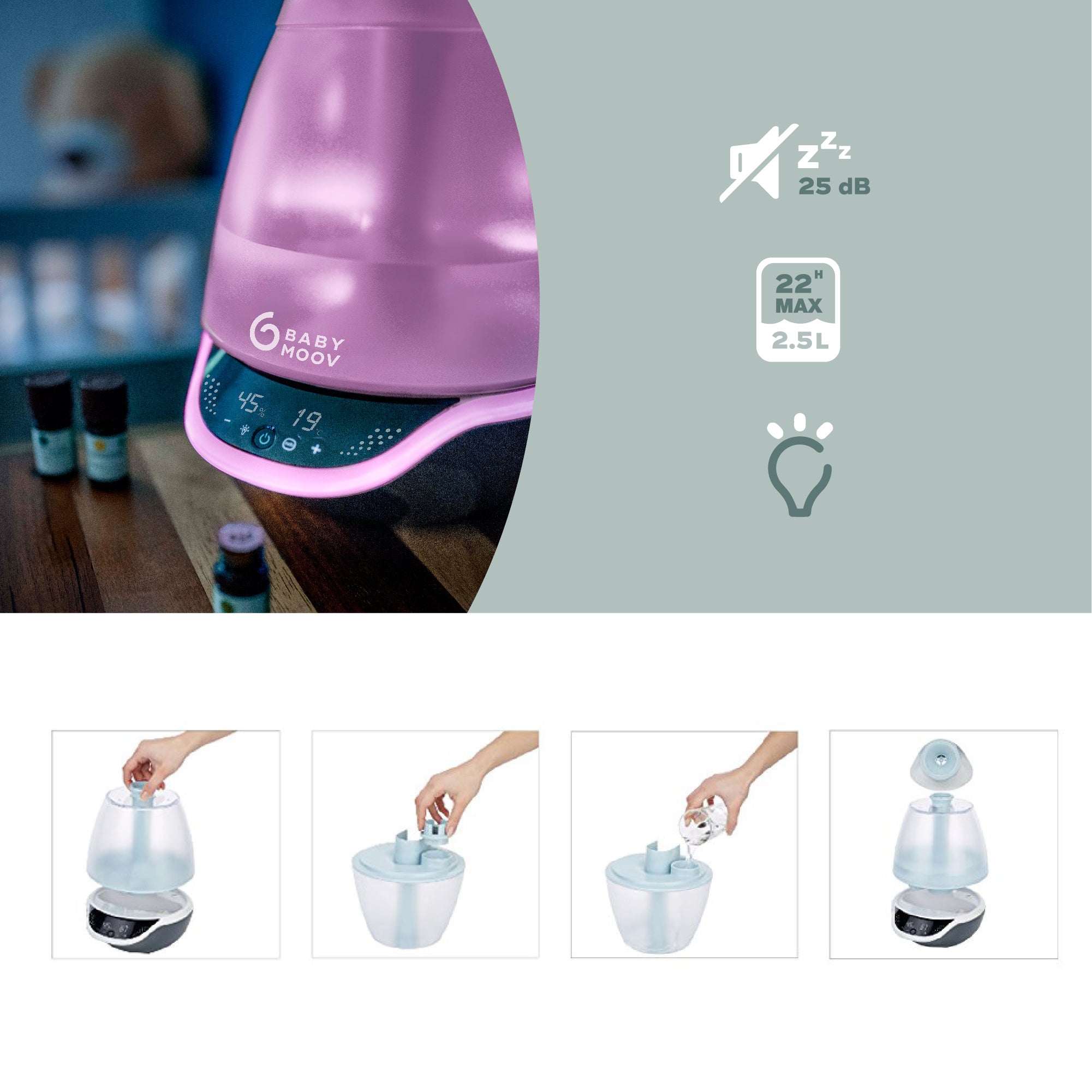 Hygro Plus 3in1 Baby Humidifier Babymoov Babymoov   