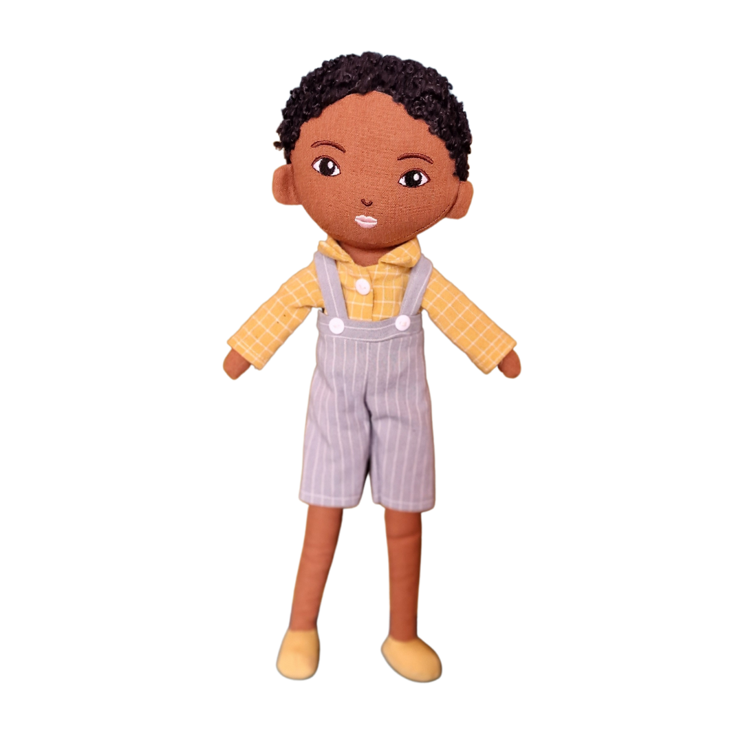 Arie Boy Doll | Handmade With Soft Curly Hair Philly & Friends   