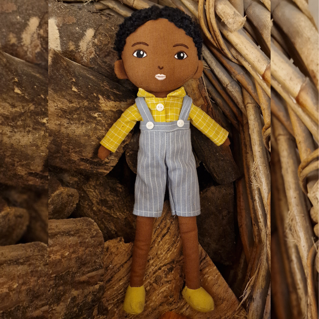 Arie Boy Doll | Handmade With Soft Curly Hair Philly & Friends   