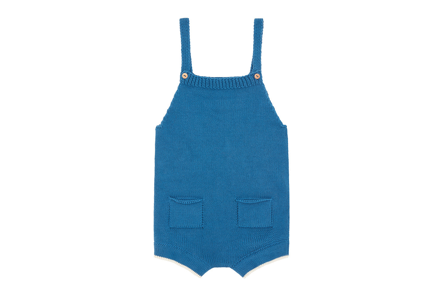 Organic Cotton Nordic Knit Playsuit Vild House of Little 0-6M Fjord Blue 