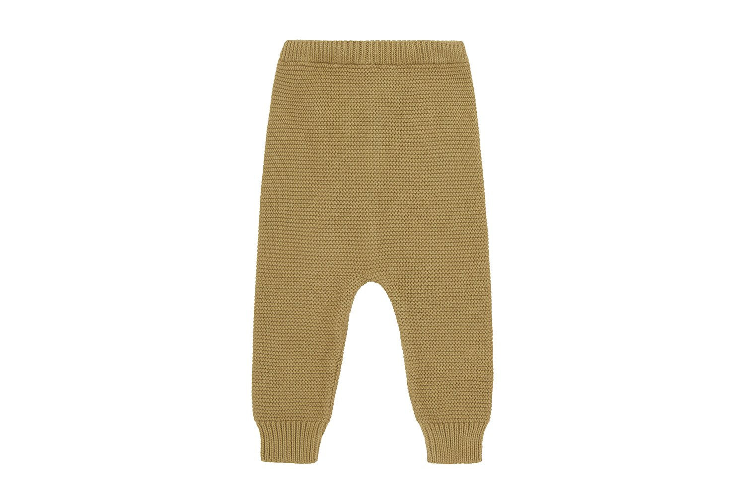 Organic Knit Trousers Vild House of Little NB Beige - Orange Plant Dye 