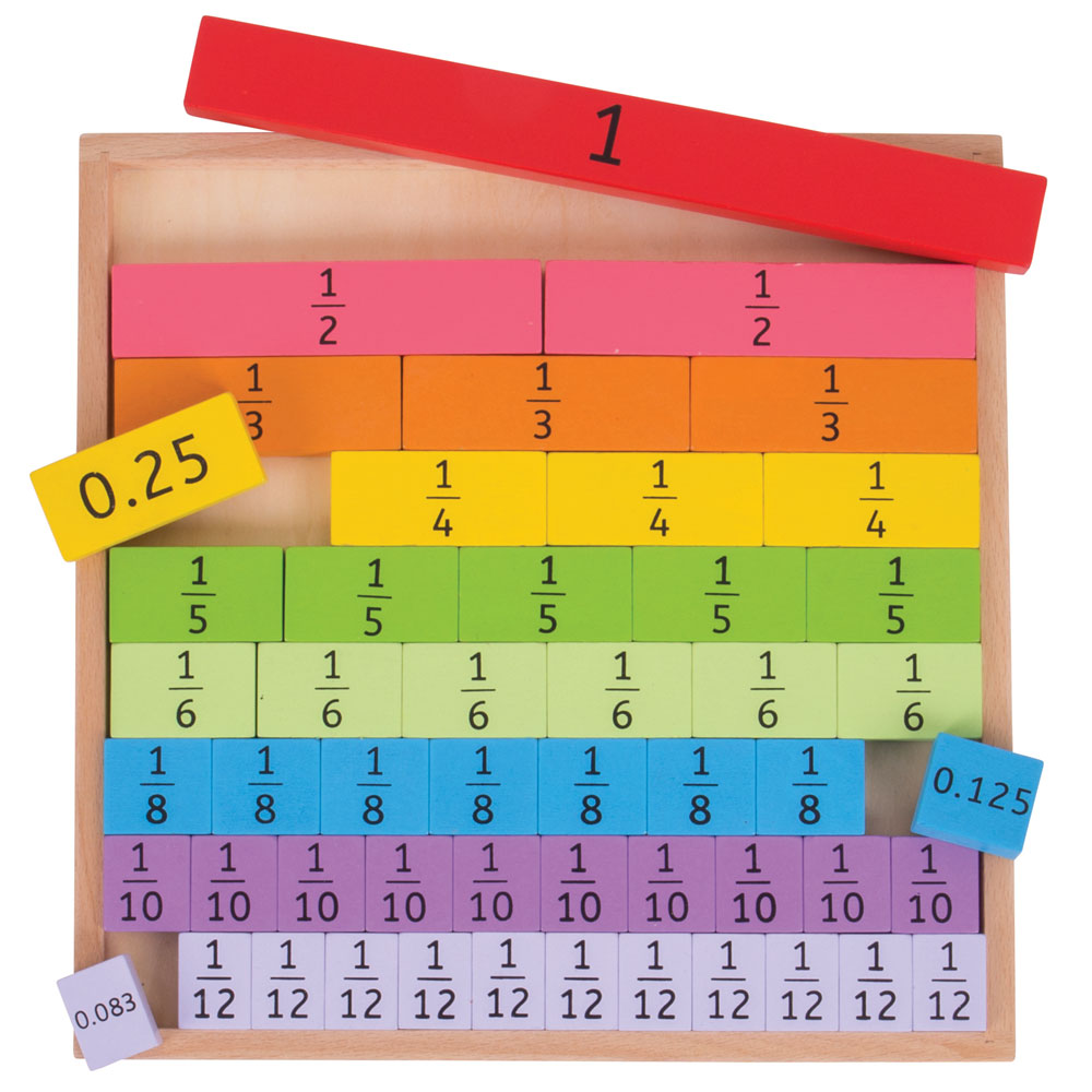 Fractions Tray Bigjigs Toys   