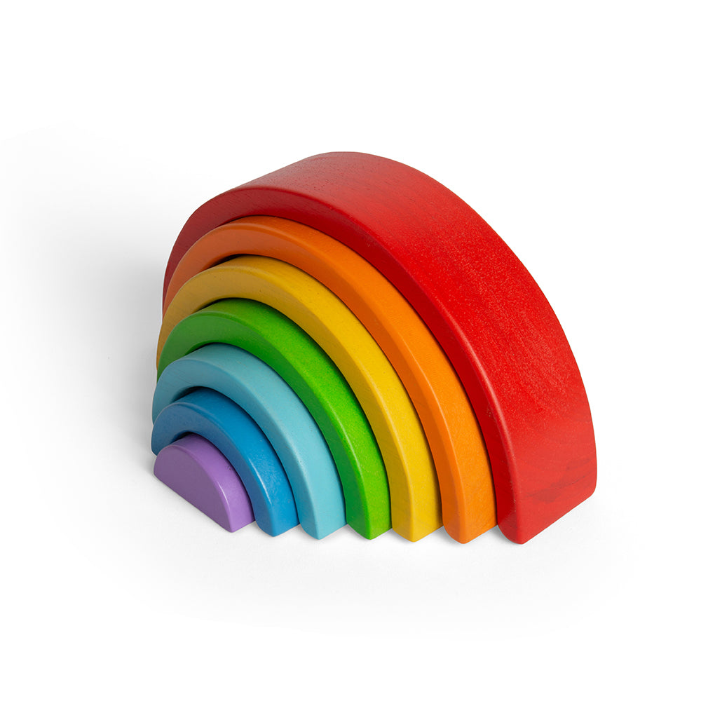 Wooden Stacking Rainbow - Small Bigjigs Toys   