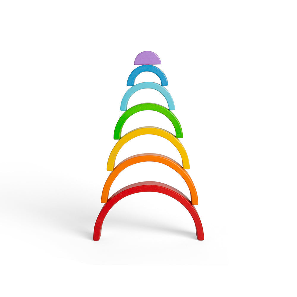 Wooden Stacking Rainbow - Small Bigjigs Toys   