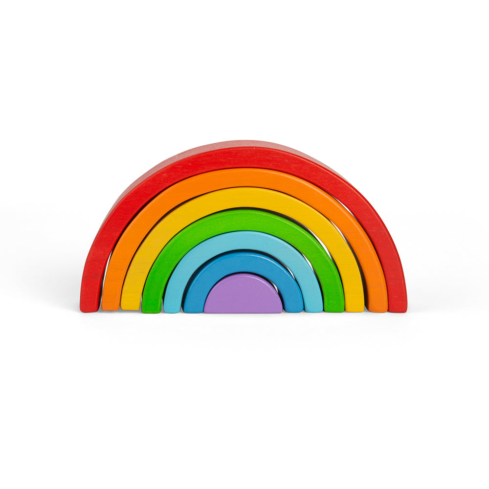 Wooden Stacking Rainbow - Small Bigjigs Toys   