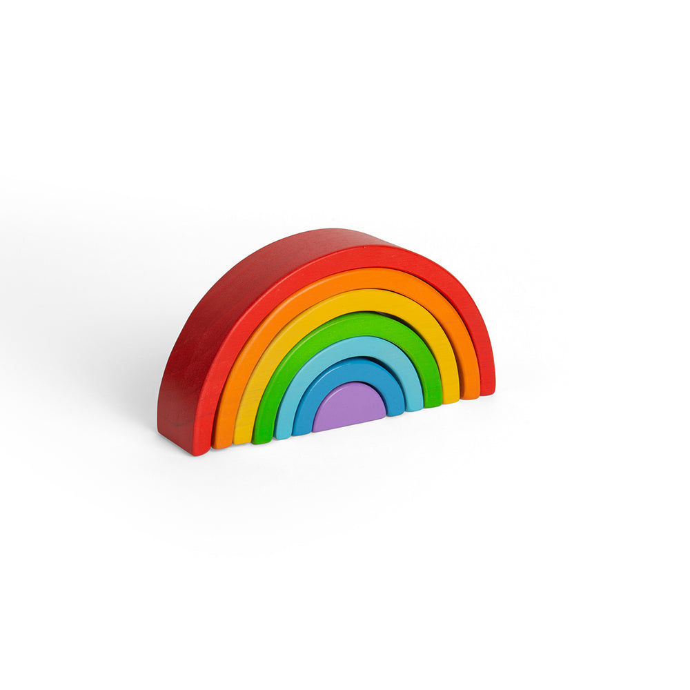 Wooden Stacking Rainbow - Small Bigjigs Toys   