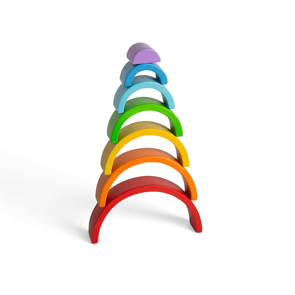 Wooden Stacking Rainbow - Small Bigjigs Toys   