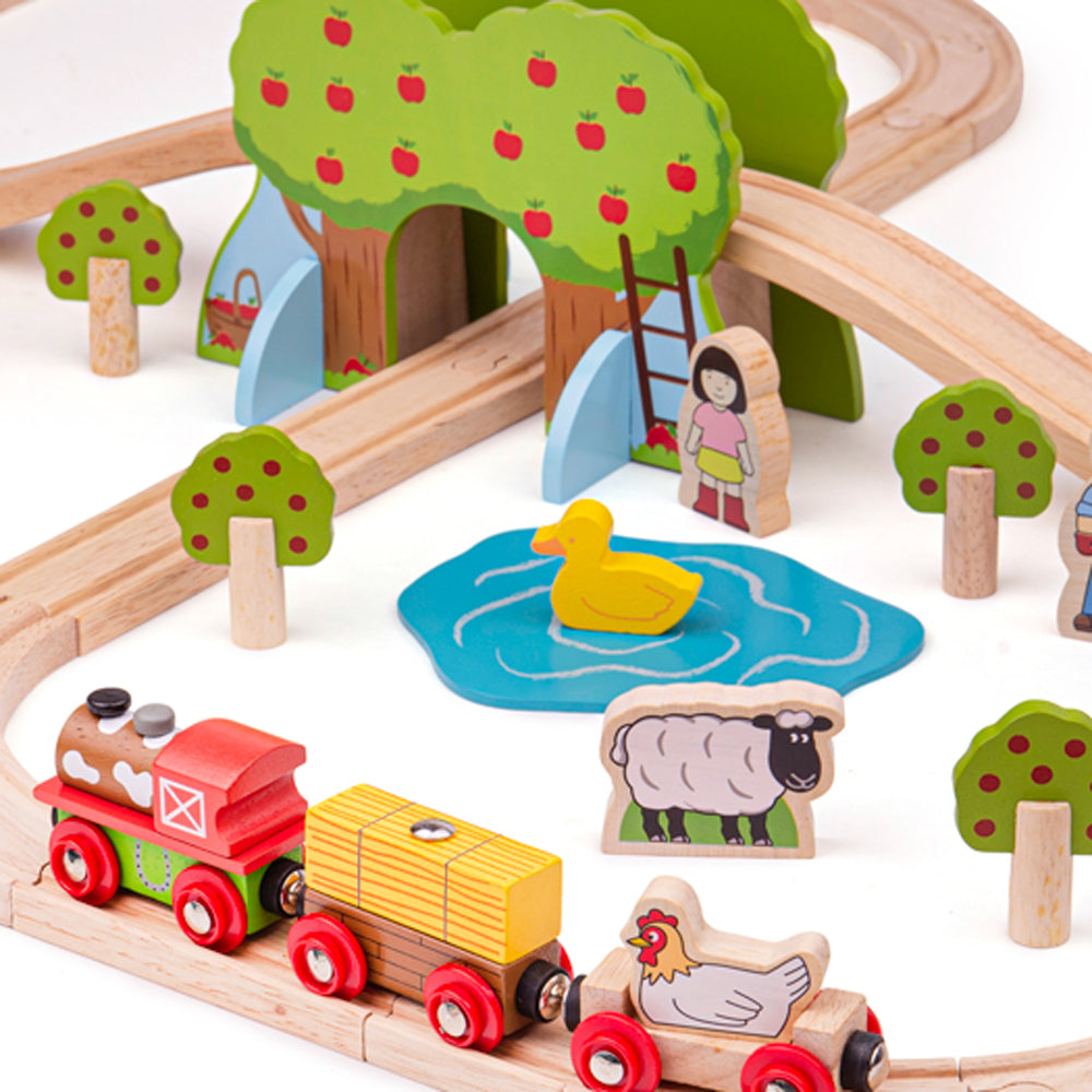 Farm Train Set Bigjigs Toys   