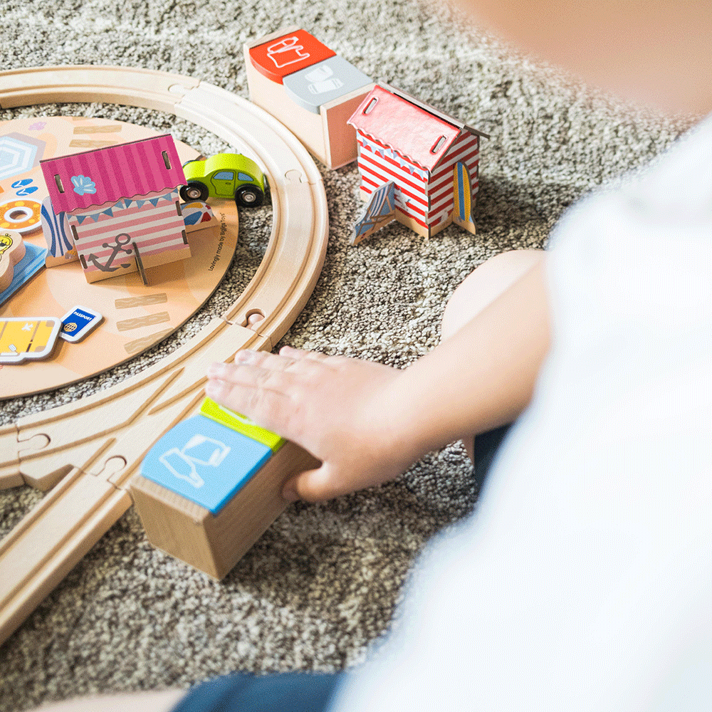 Coastal Clean Up Train Set Bigjigs Toys   