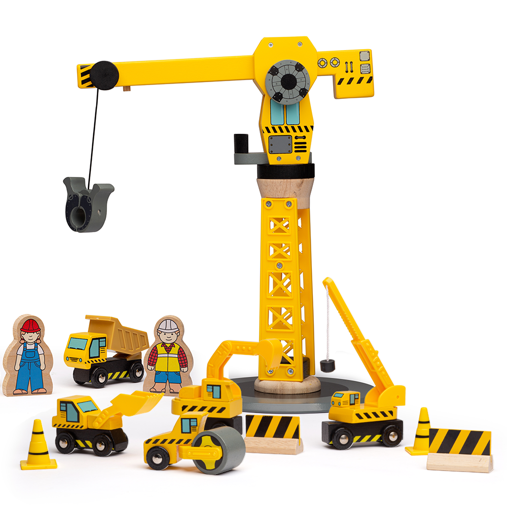 Big Crane Construction Set Bigjigs Toys   