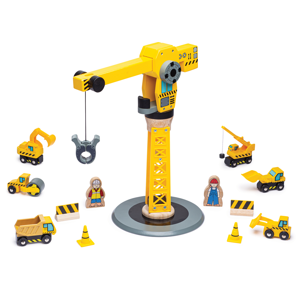 Big Crane Construction Set Bigjigs Toys   