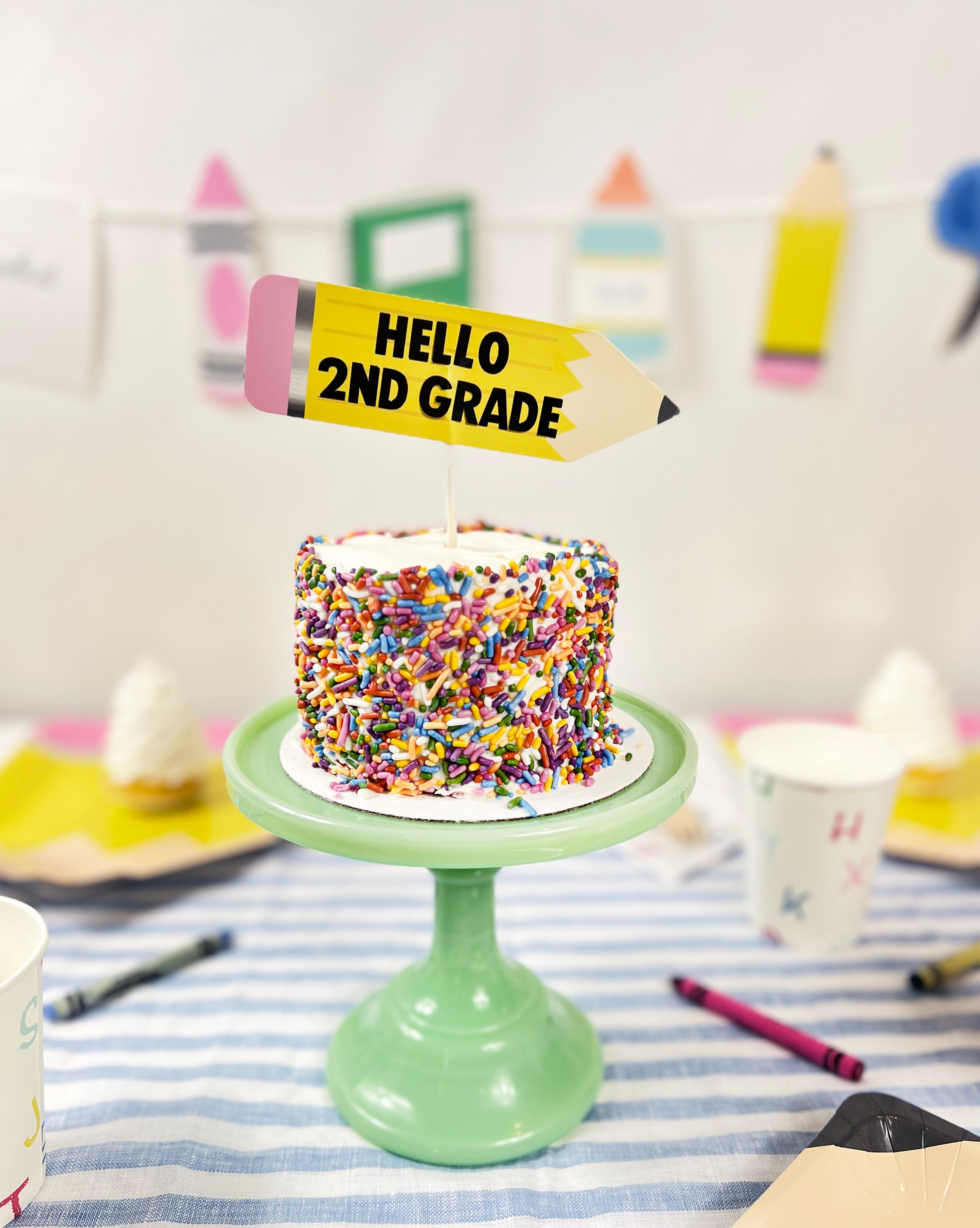 Back to School Custom Cake Topper Merrilulu   