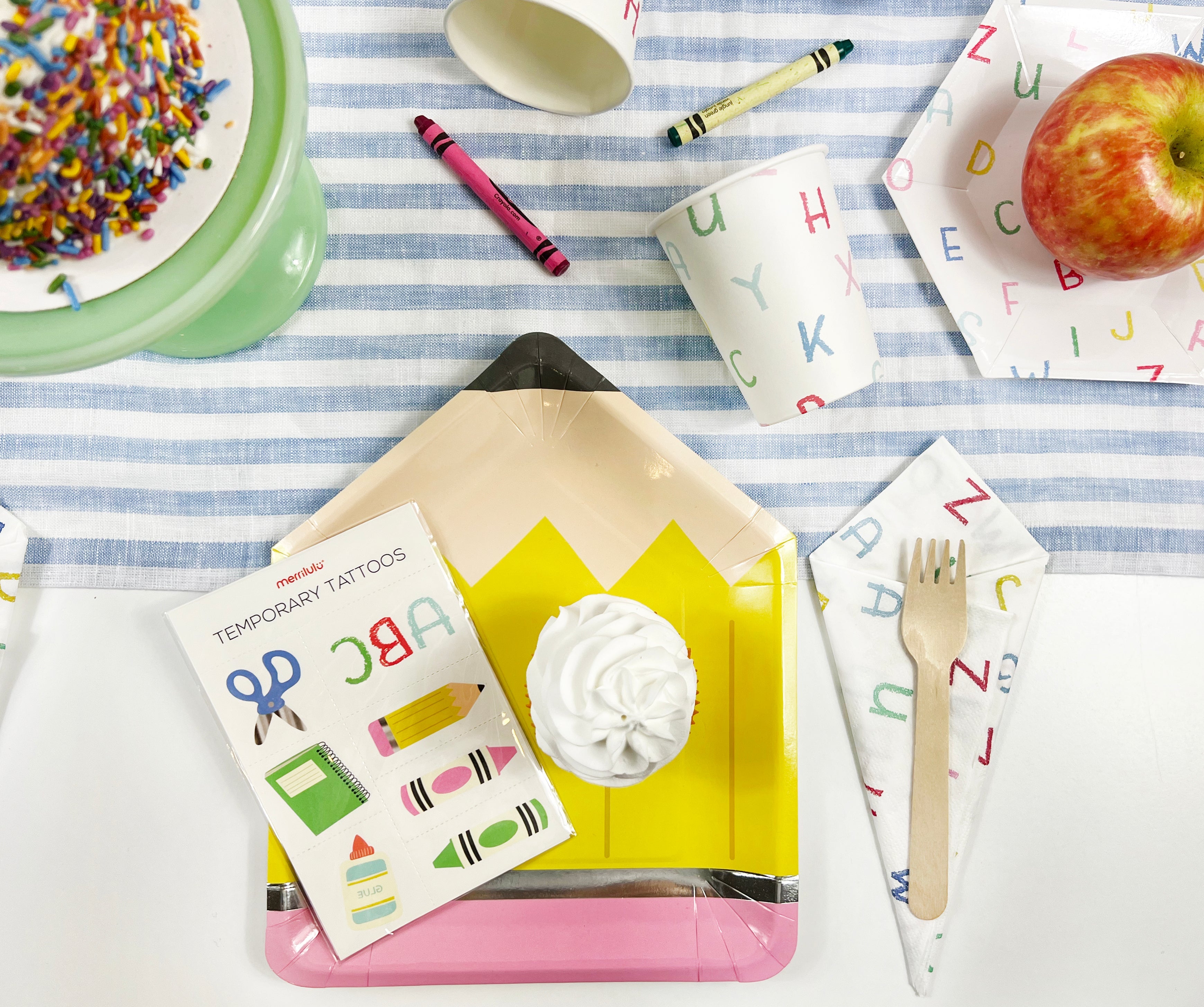 Back to School Pencil Plates, 12 Ct Merrilulu   