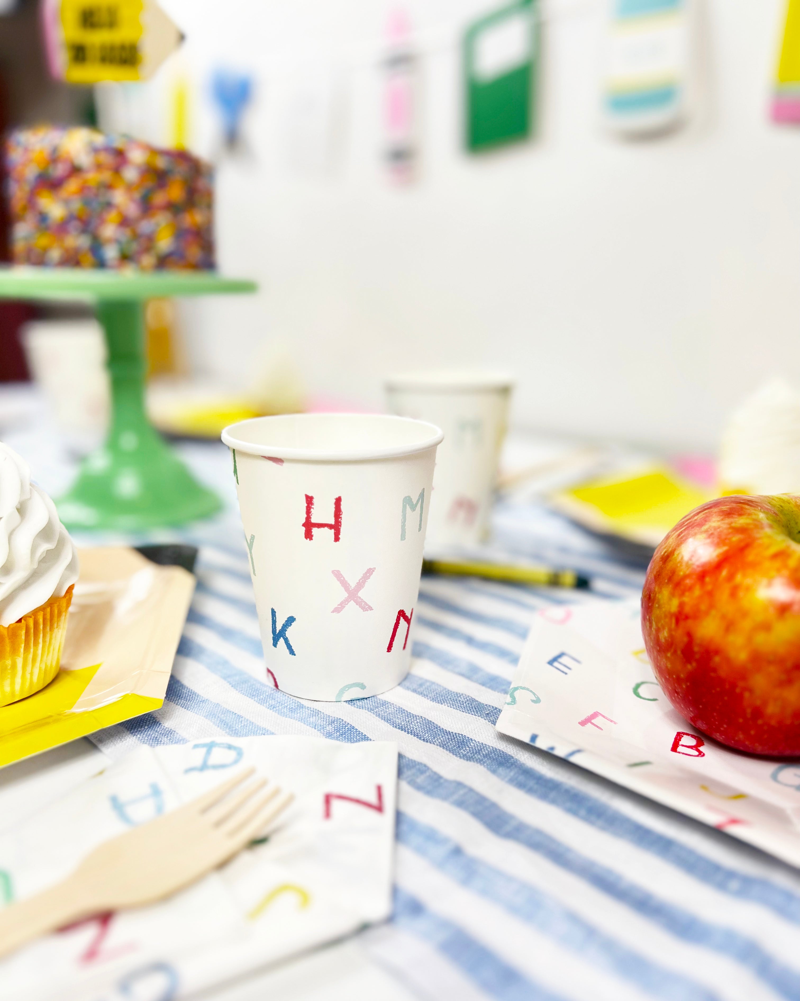 Back to School Alphabet Cups, 12 Ct Merrilulu   