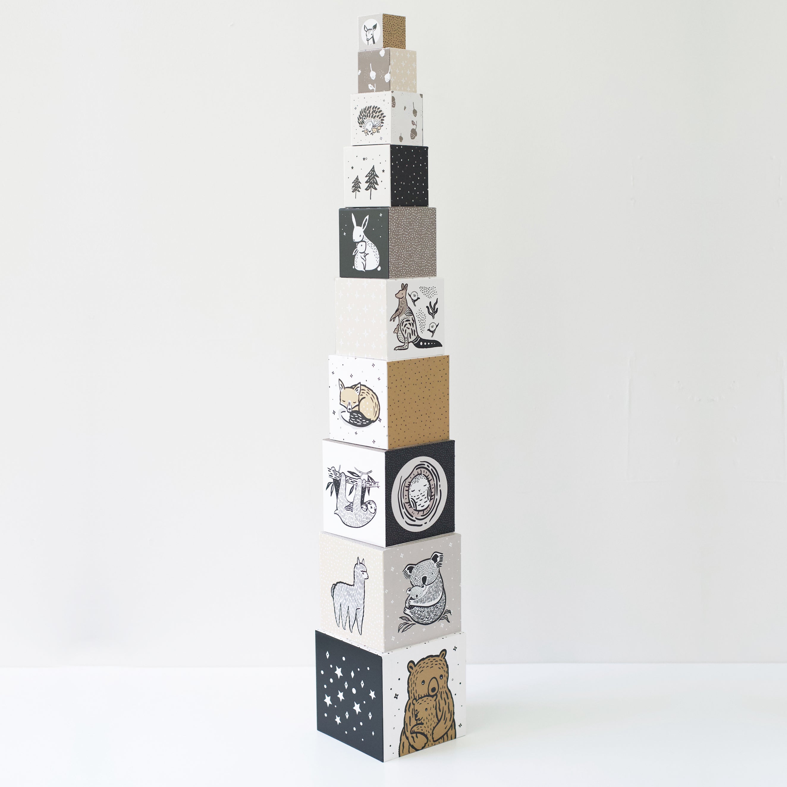 Nesting Blocks - Baby Animals Leo Paper   