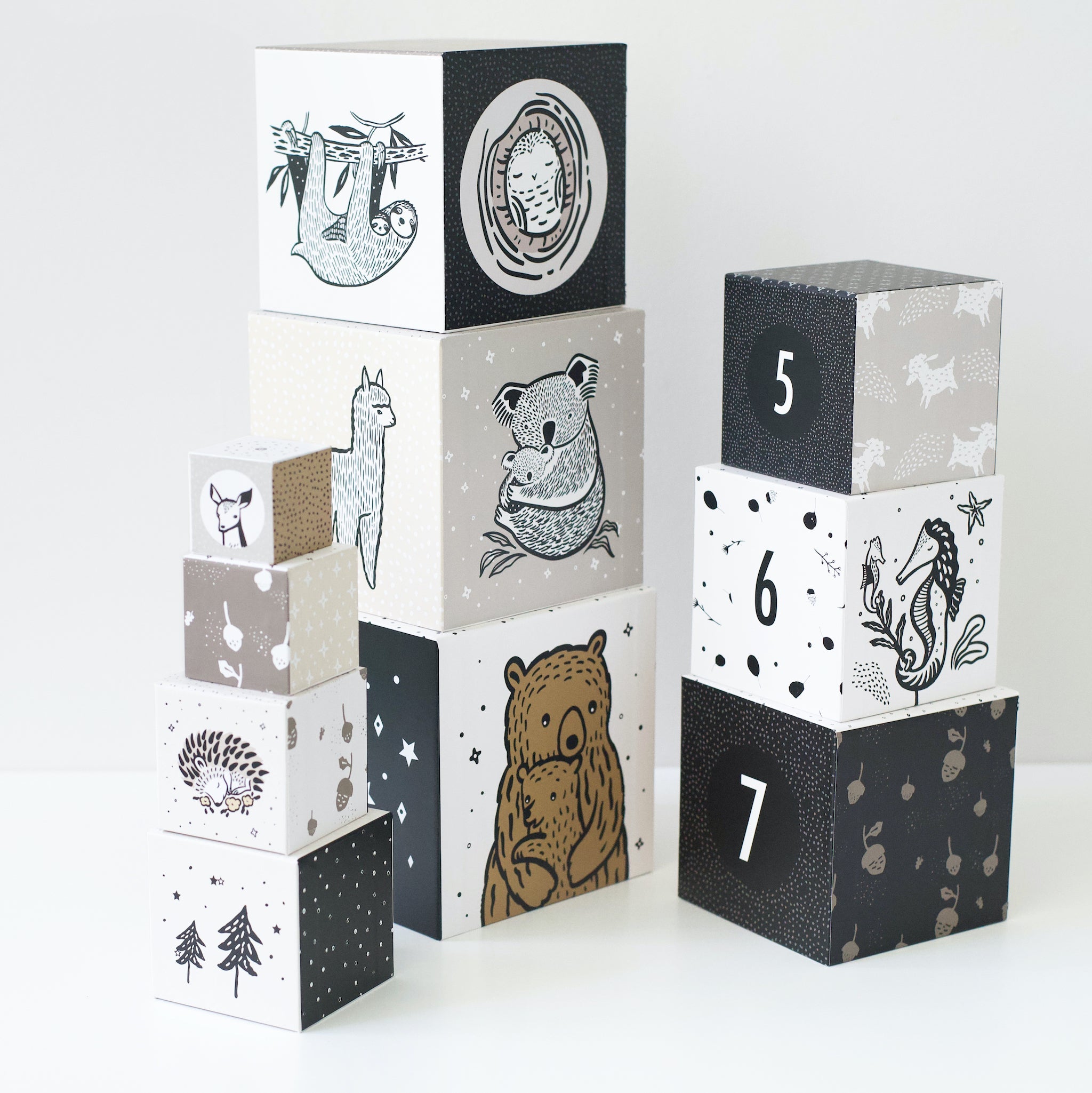 Nesting Blocks - Baby Animals Leo Paper   